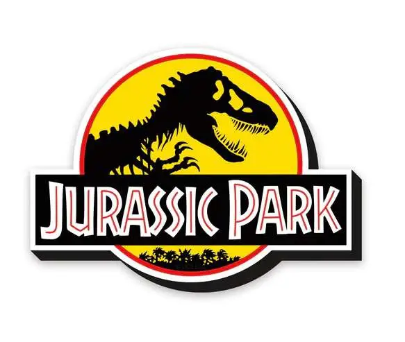jurassic park logo funky chunky magnet