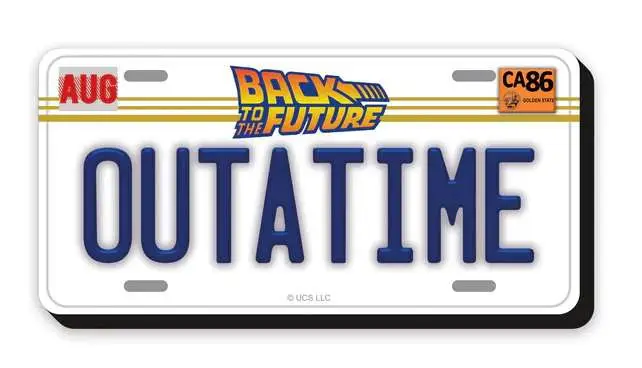 bttf licence funky chunky magnet