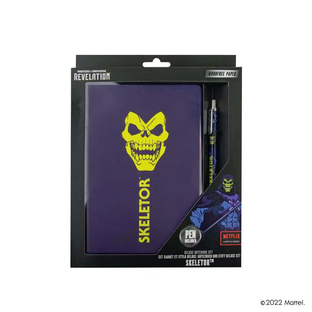 motu skeletor notebook deluxe set
