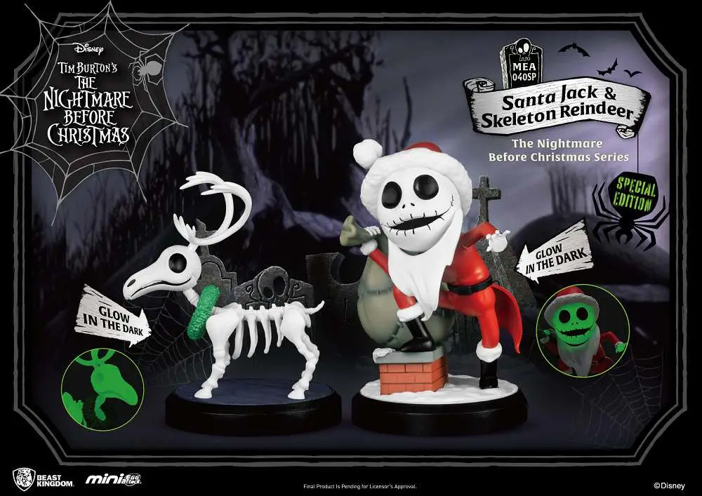 mini egg nbx santa jack + skeleton box