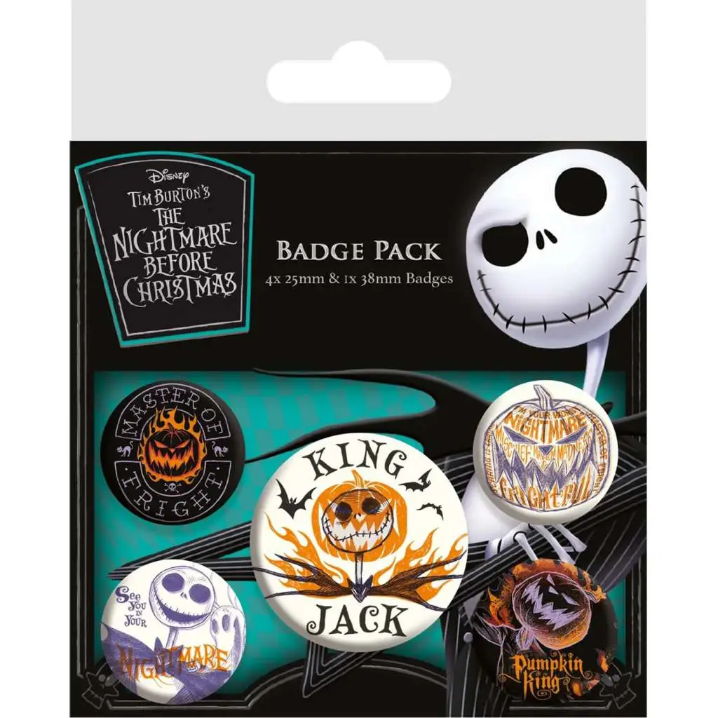 nightmare before christmas badge pack