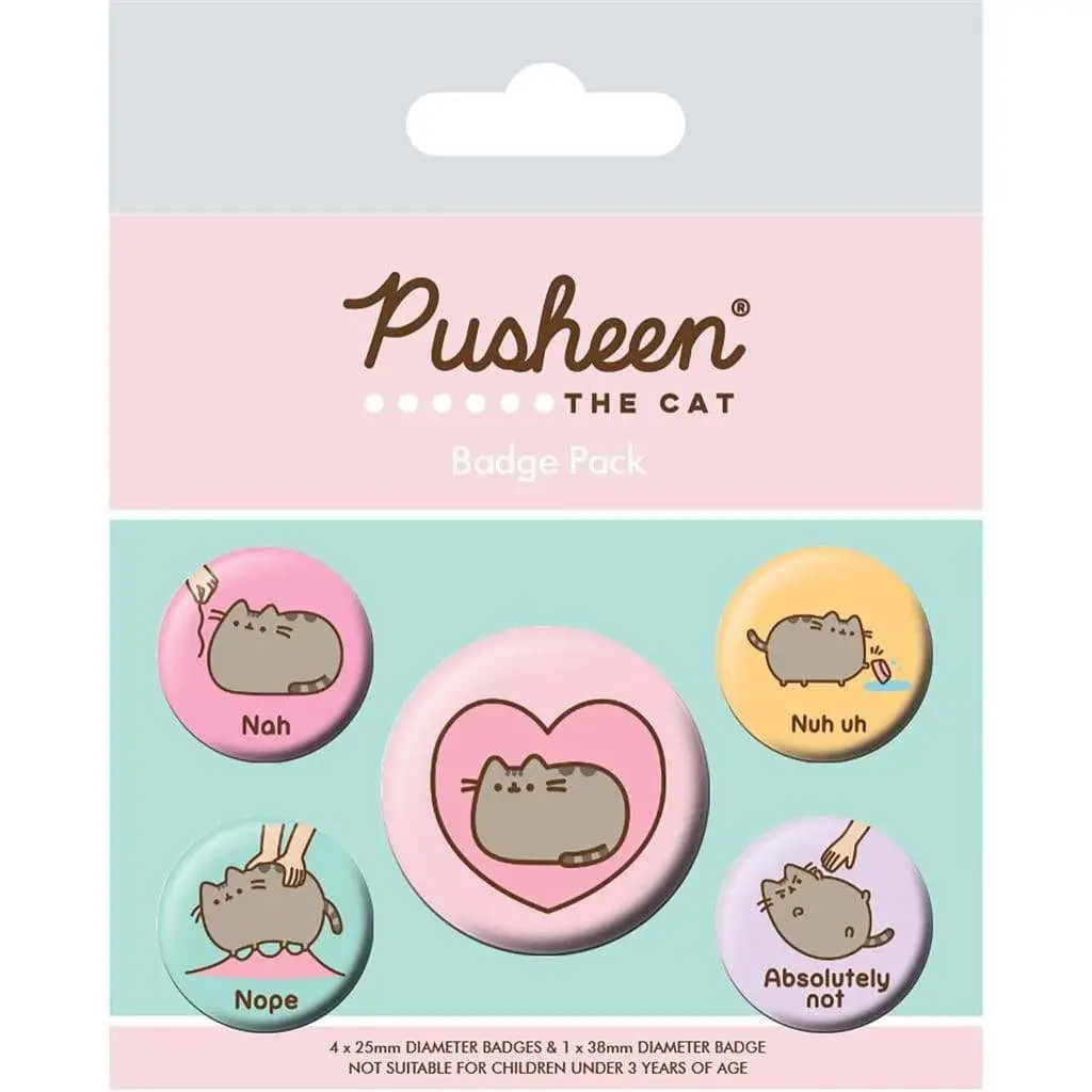 pusheen nah badge pack