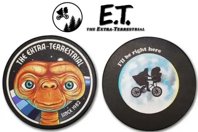 E.t. Set Of 2 Ceramic Coasters