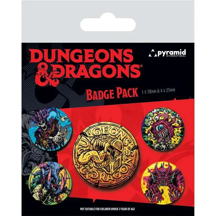 dungeons & dragons badge pack