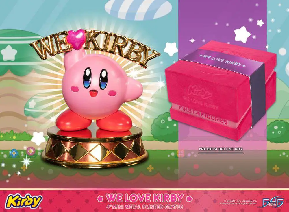 we love kirby metal statue