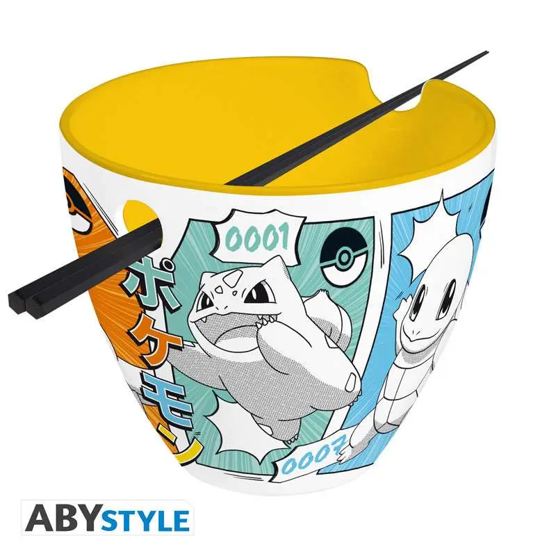 pokemon ramen bowl with chopsticks