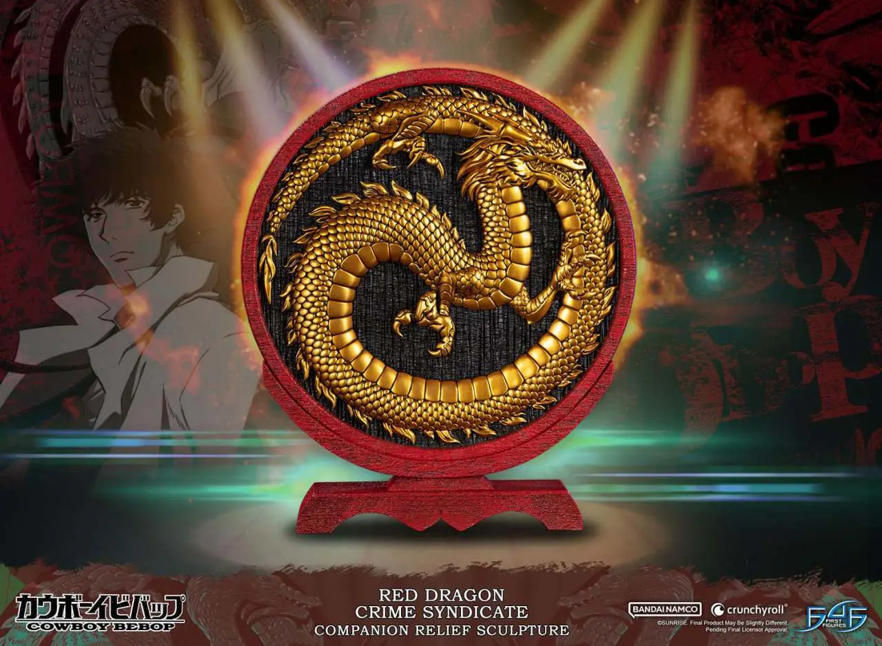 cowboy bebop red dragon logo statue