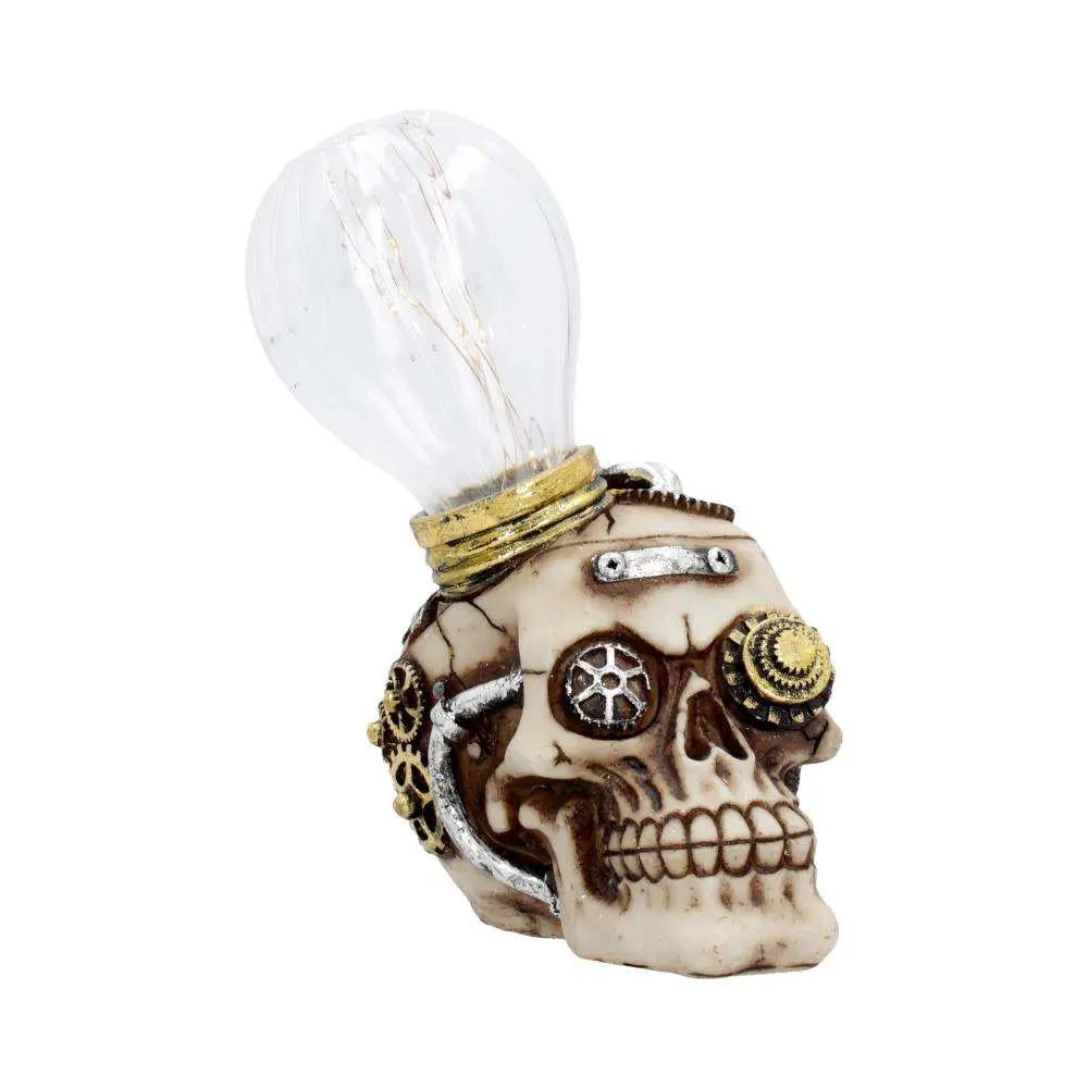 bright idea light up steampunk skull
