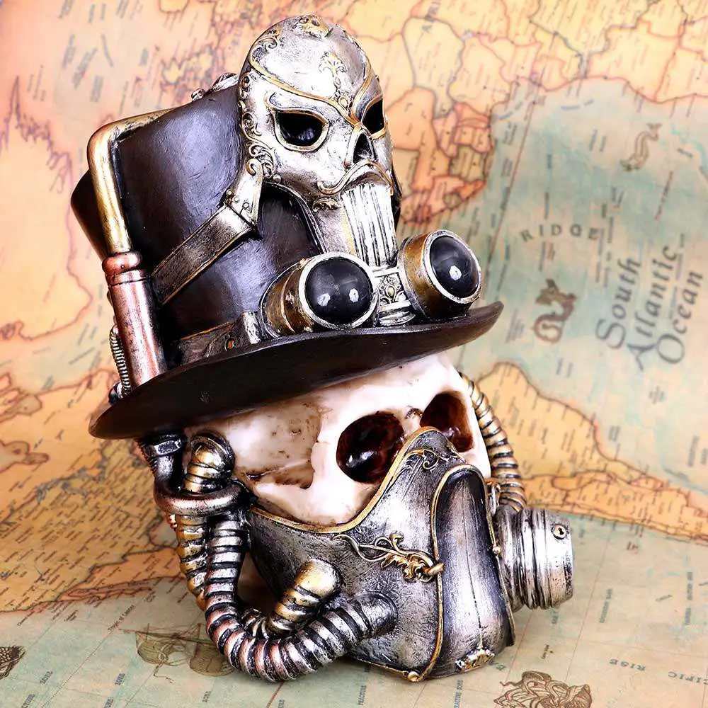 steampunk breathe venetian mask skull