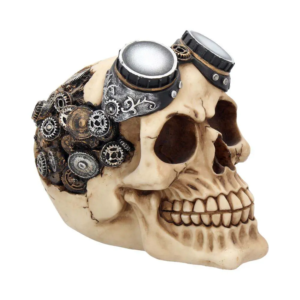 steampunk goggles skull