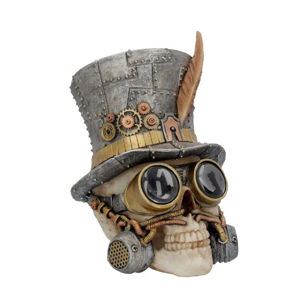 steampunk count archibald top hat skull