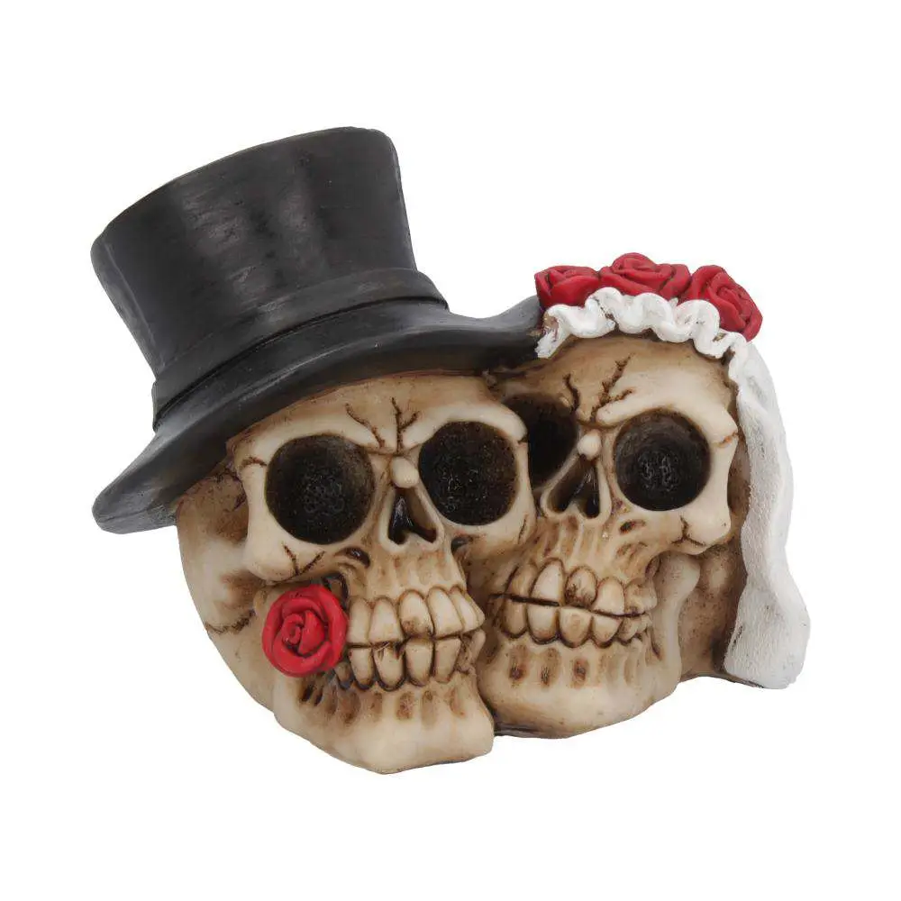 skull gothic rose together forever