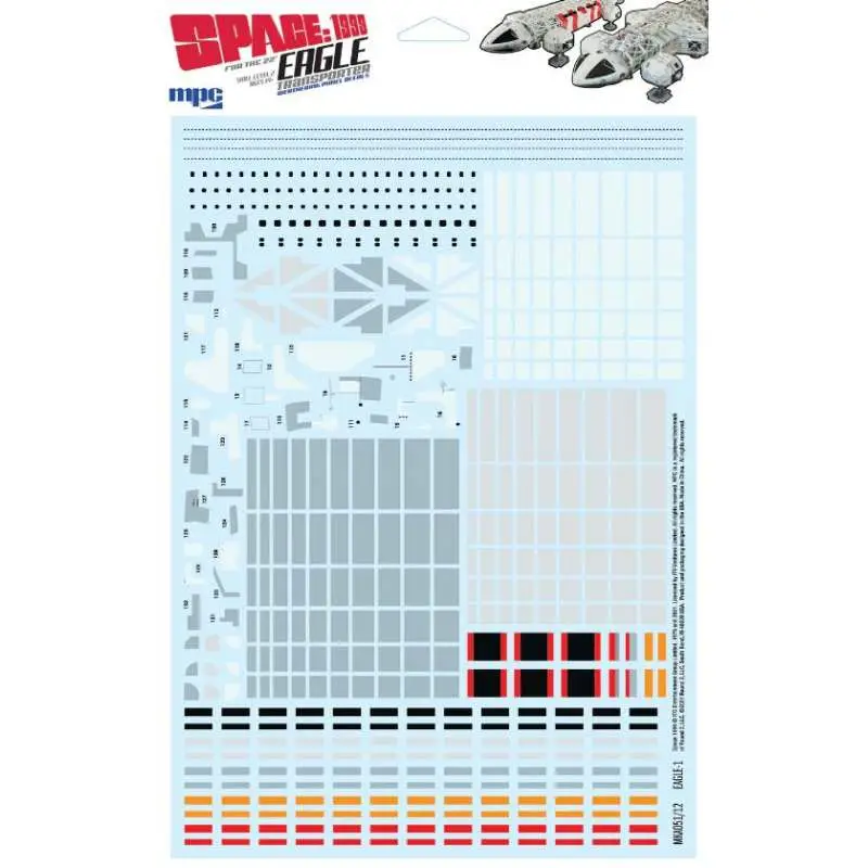 space 1999 22" eagle transp panel decals
