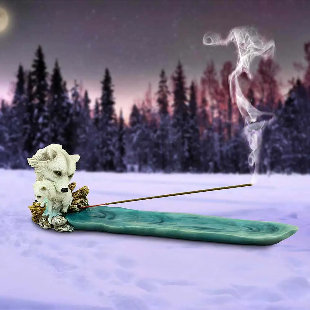 mother's watch wolf incense burner