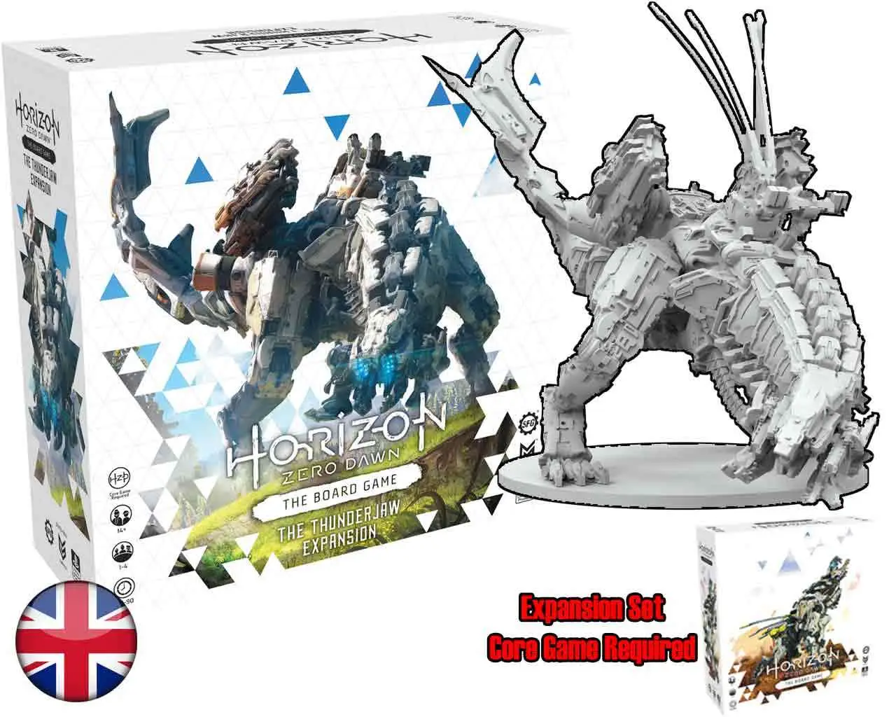 horizon zero dawn the board game - thunderjaw expansion set