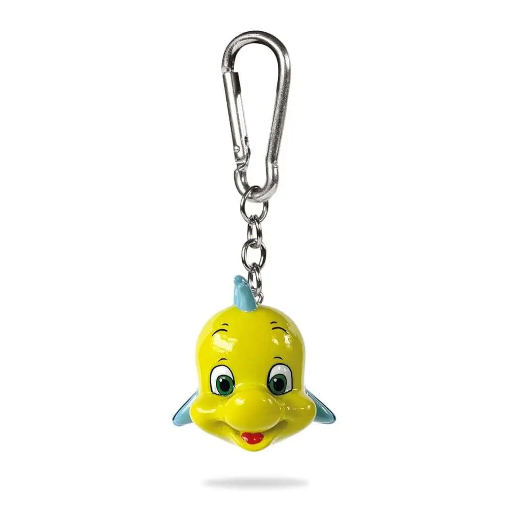the little mermaid flounder keychain 3d