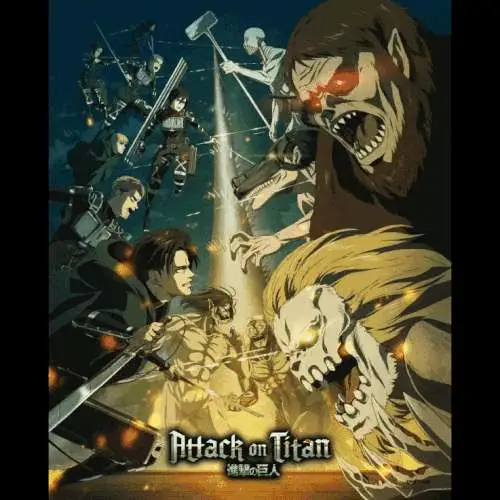 attack on titan lenticular poster