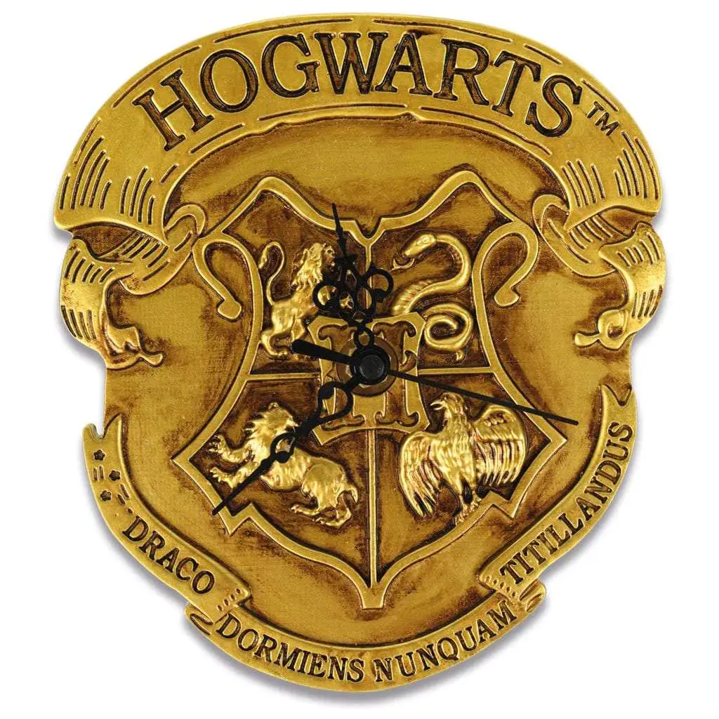 harry potter hogwarts crest clock