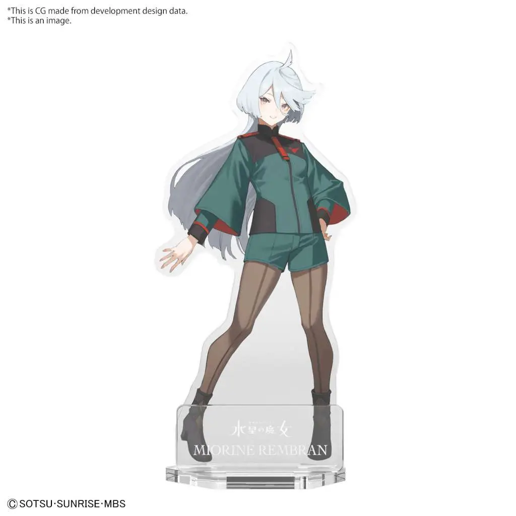 gunpla pack art miorine acrylic stand