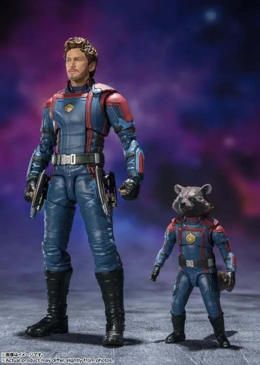 gotg3 star lord & rocket raccoon shf