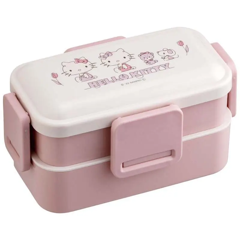 hello kitty kitty-chan 4 locks 2 layers lunch box