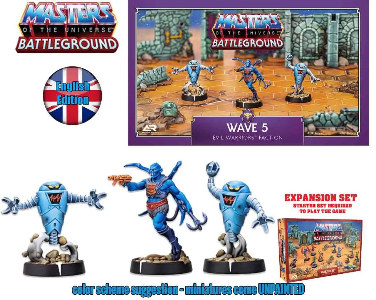 motu:battleground - wave 5 - evil warriors faction -  english edition