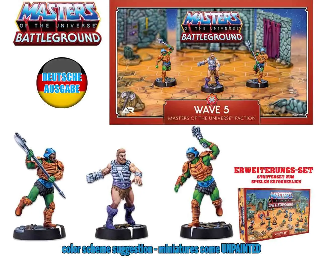 motu:battleground - wave 5 - masters of the universe faction - deutsche ausgabe