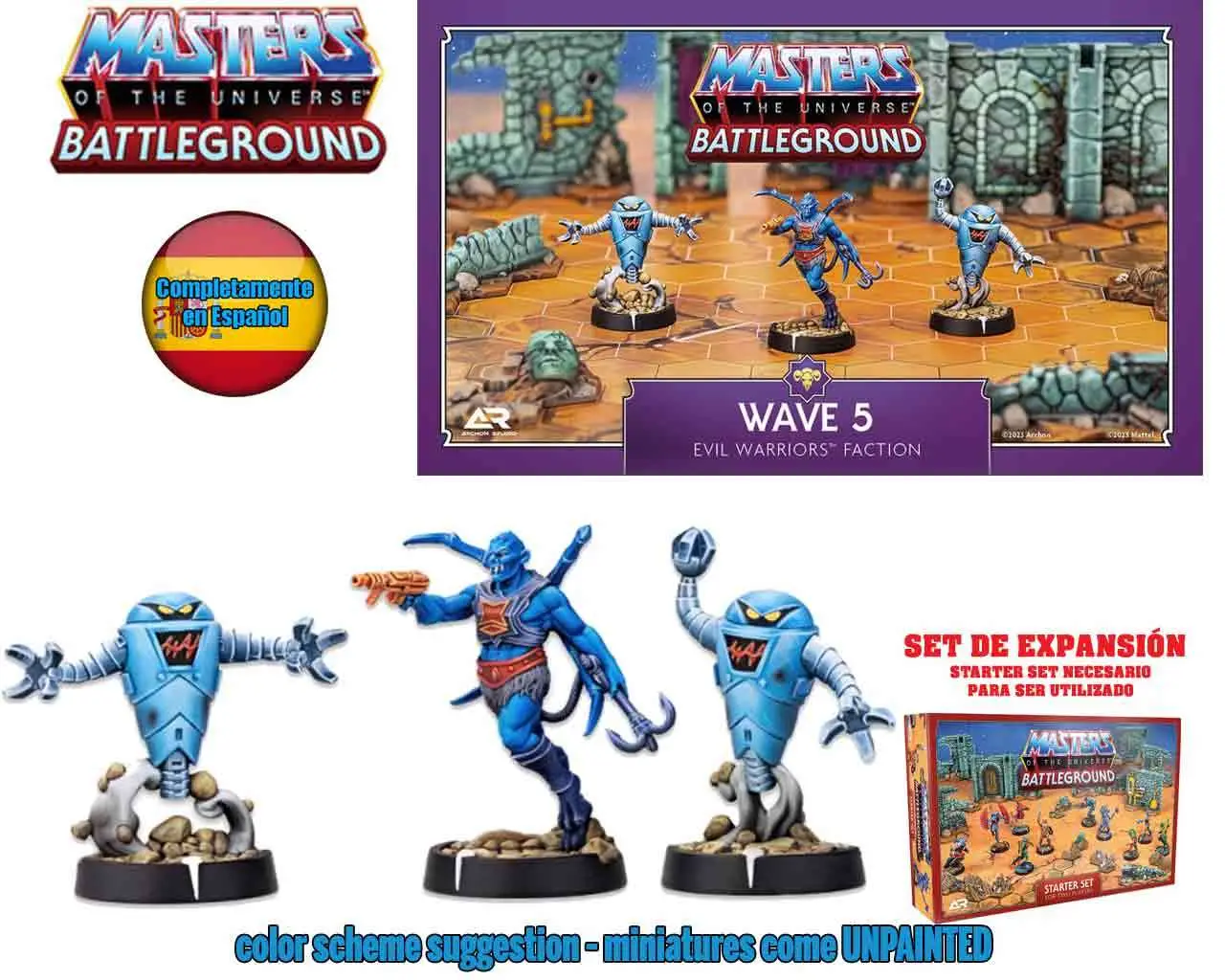 motu:battleground - wave 5 - evil warriors faction - edición española
