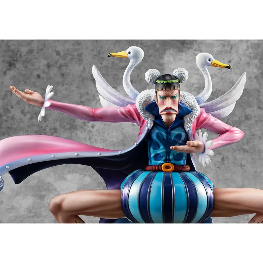 one piece pop  mr.2 von clay statue