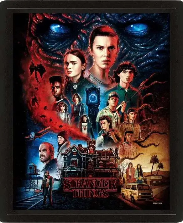 stranger things 4 vecna 3d lenticular poster