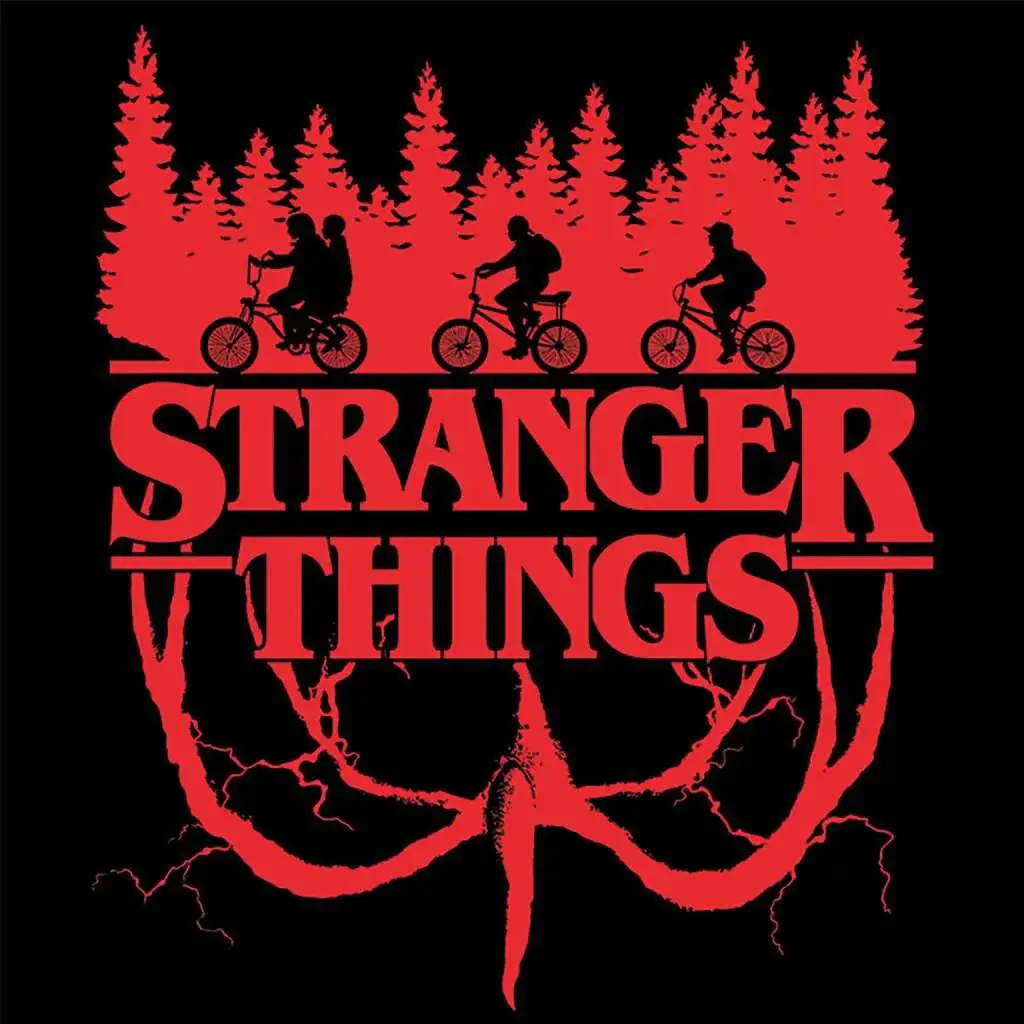 stranger things logo flip deep canvas