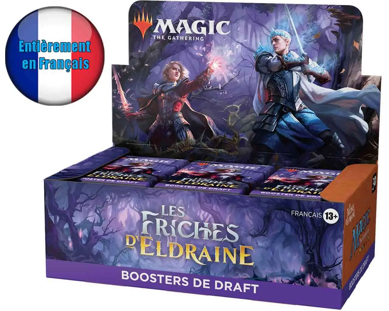 magic the gathering les friches d'eldraine draft booster display (36) french