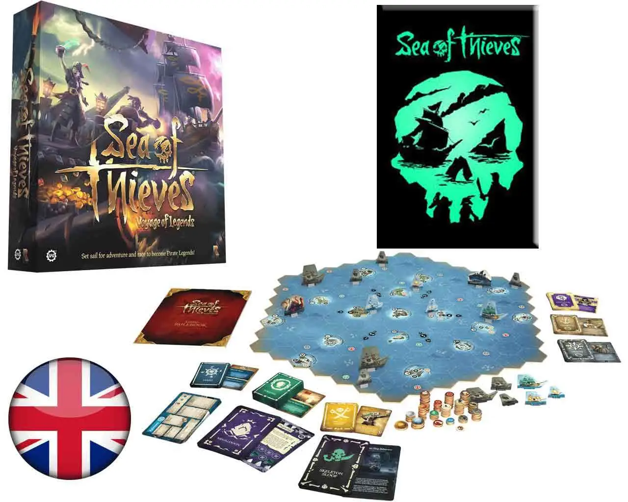 sea of thieves: voyage of legends - the board game
