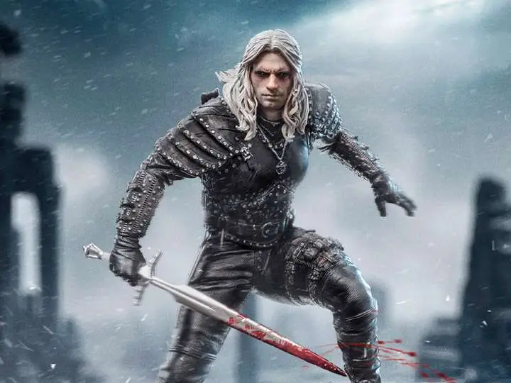 the witcher netflix geralt 1/10 statue