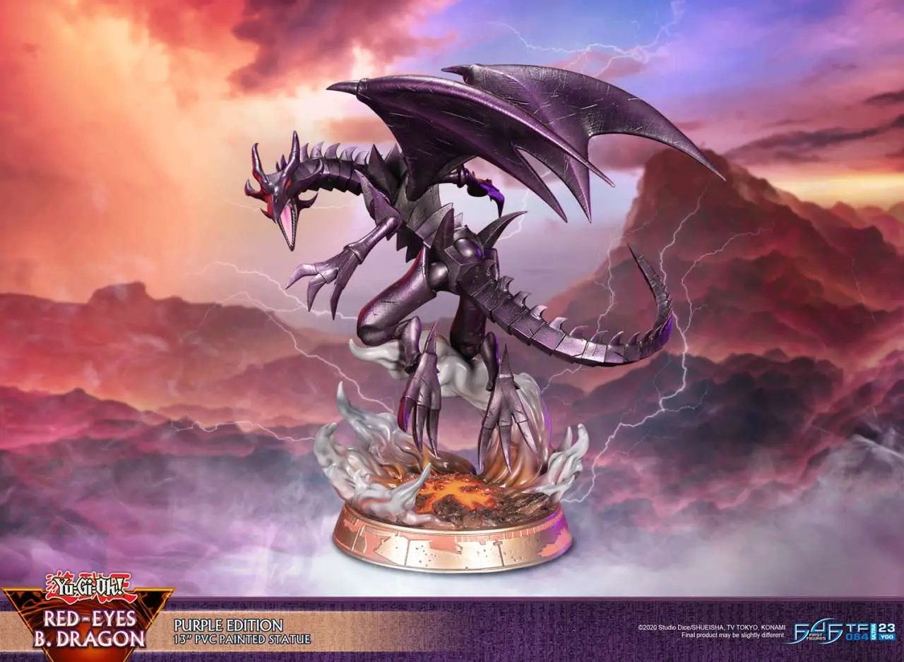 yu-gi-oh! red-eyes b.dragon purple edition