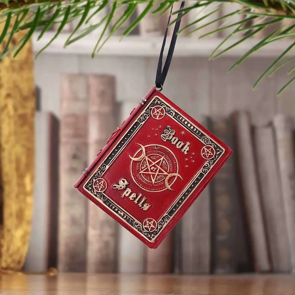 book of spells hanging ornament