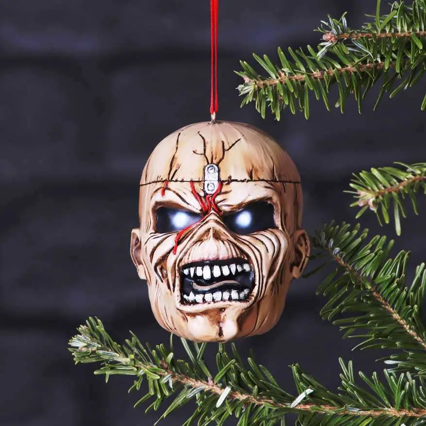 iron maiden trooper eddie hanging ornament