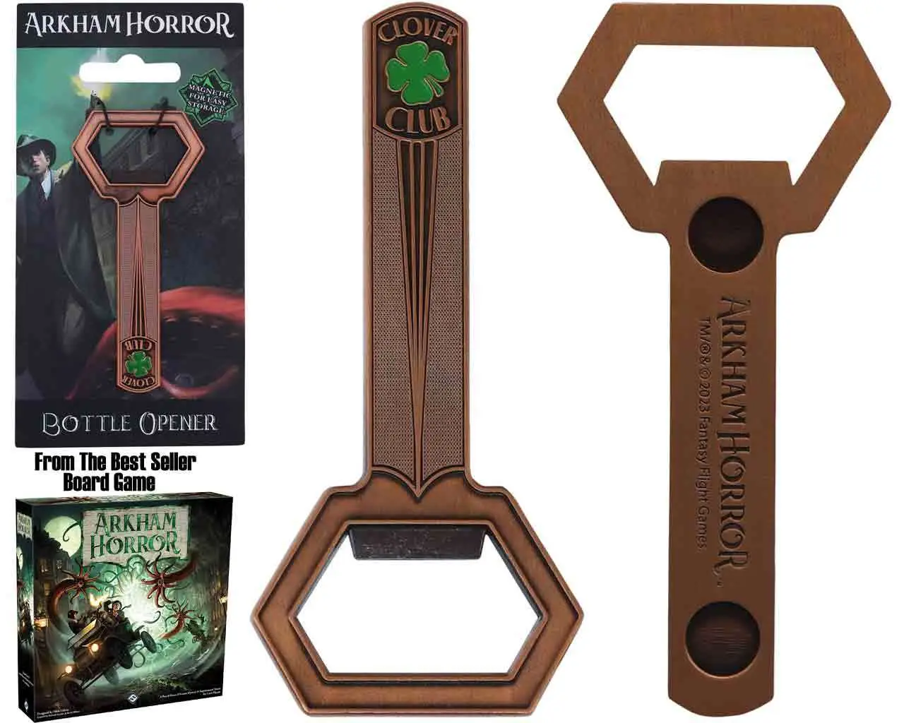 arkham horror - clover club bottle opener