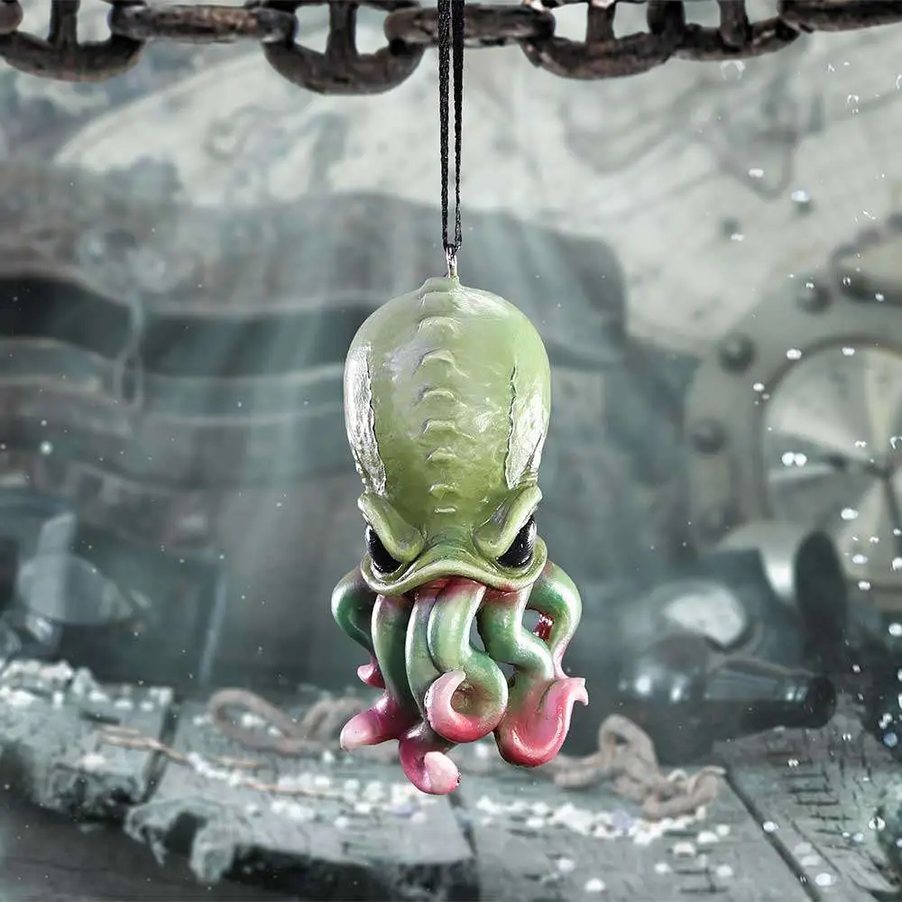 green cthulhu hanging ornament