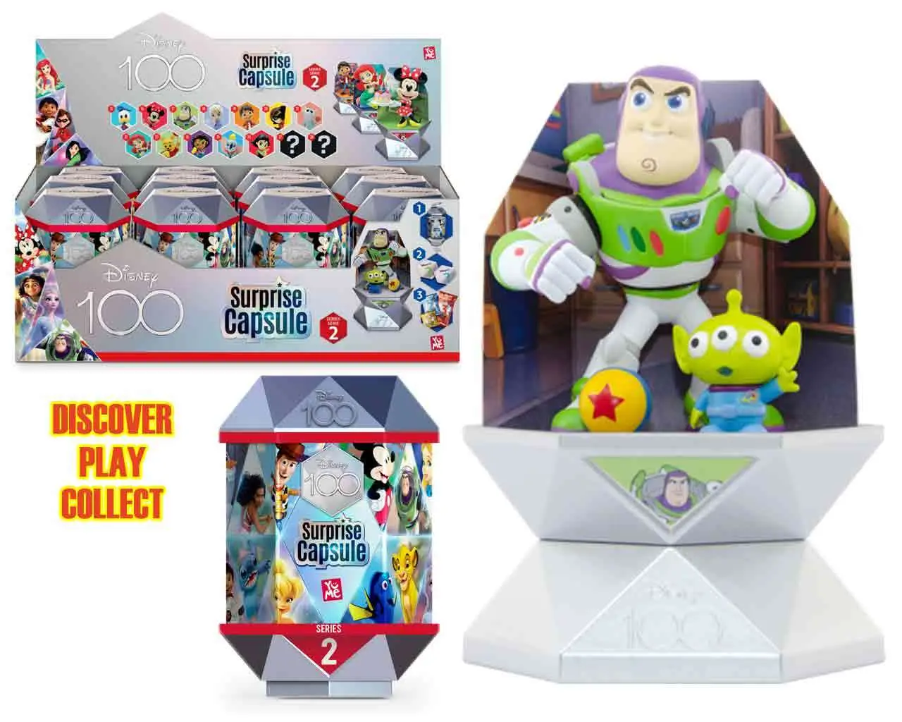 disney 100th years - surprise capsules series 2 - display (12 units)