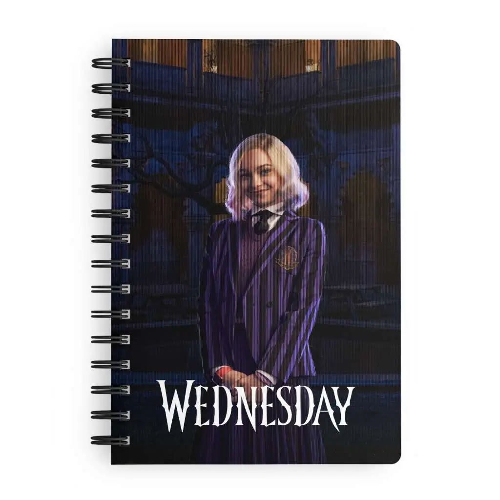 wednesday enid 3d effect notebook
