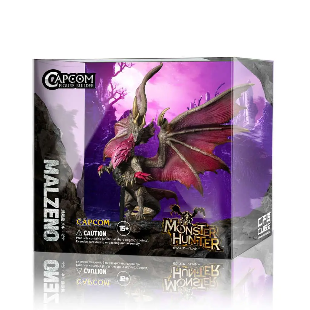 capcom monster hunter  malzeno figure builder cube