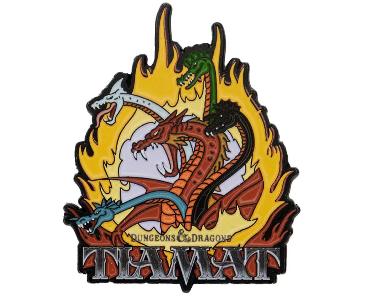 dungeons & dragons: the cartoon 40th anniversary tiamat pin badge