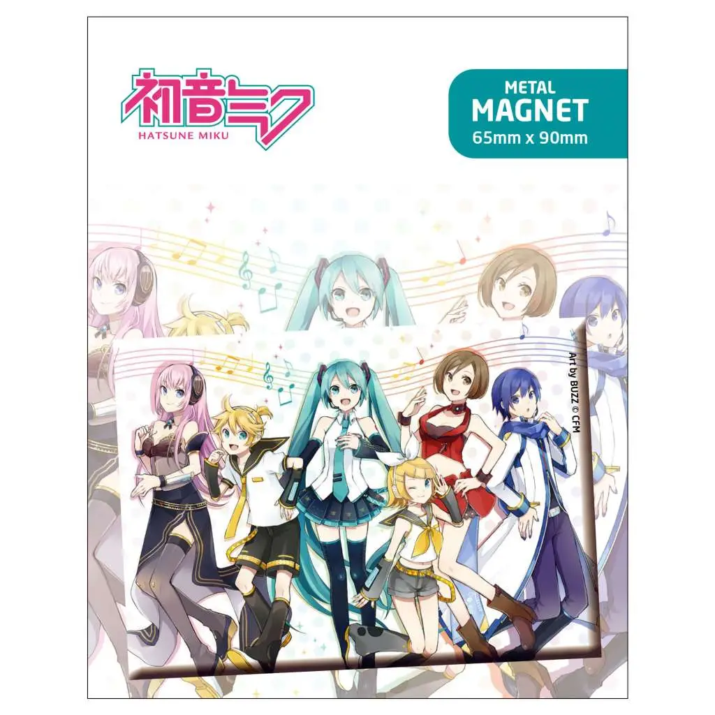 hatsune miku and friends metal magnet