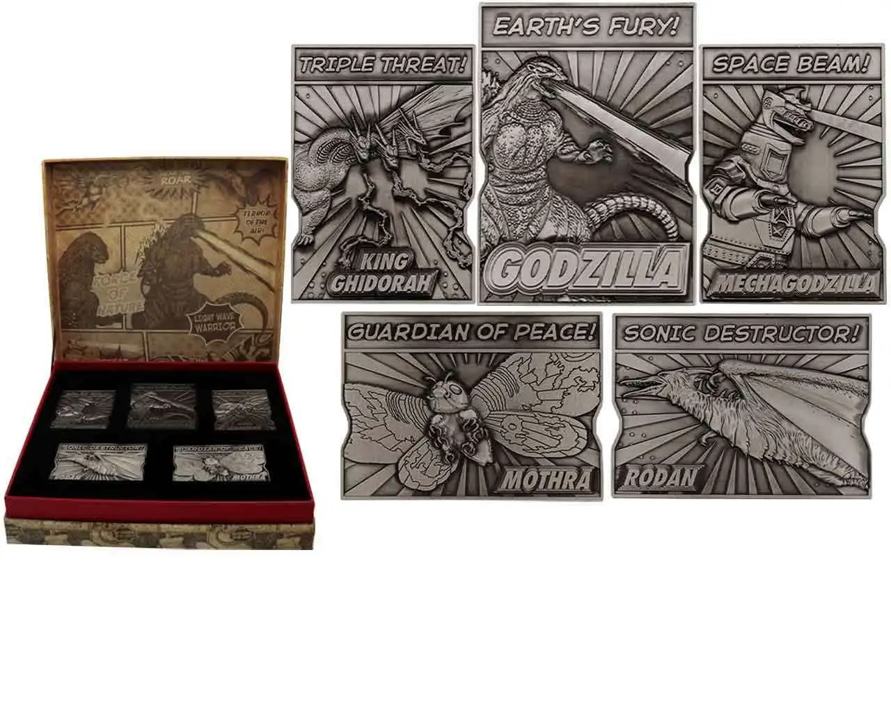 godzilla - 5 piece limited edition monsters ingot set