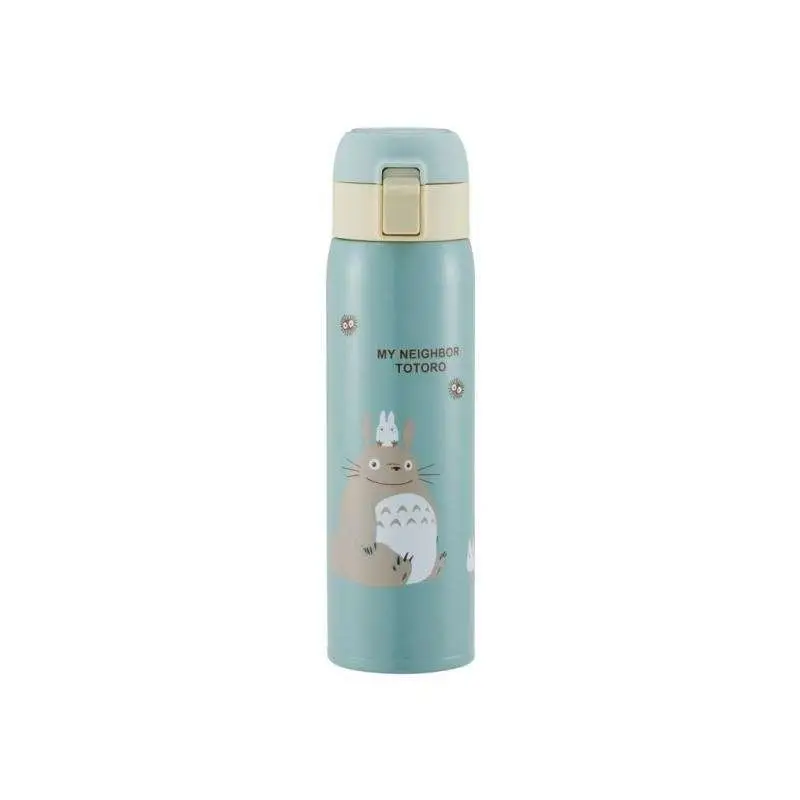 totoro mat light green 480ml thermos bottle