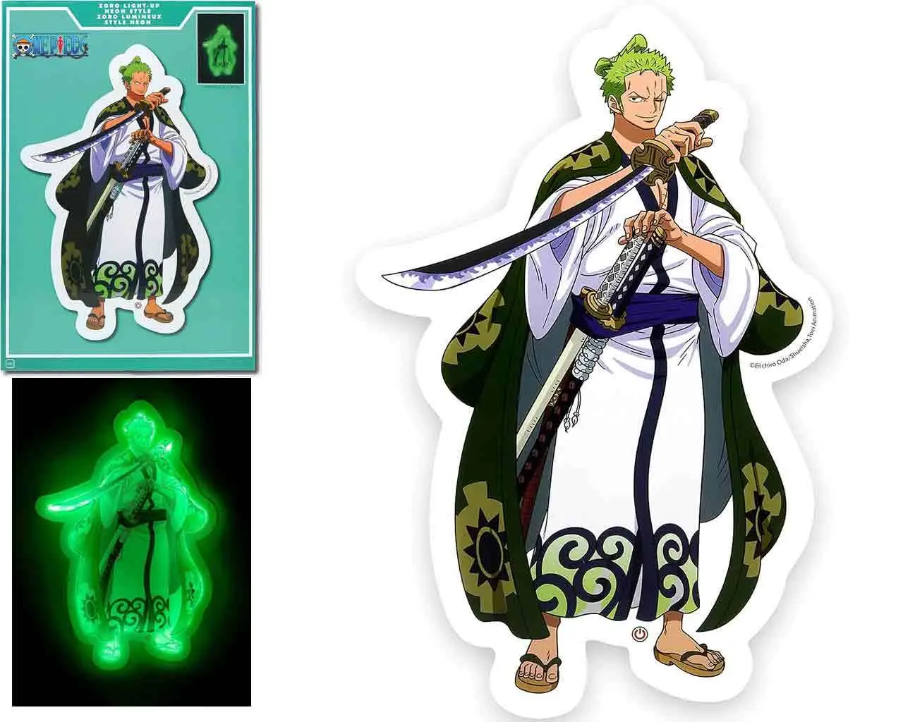 one piece - zoro light-up neon style