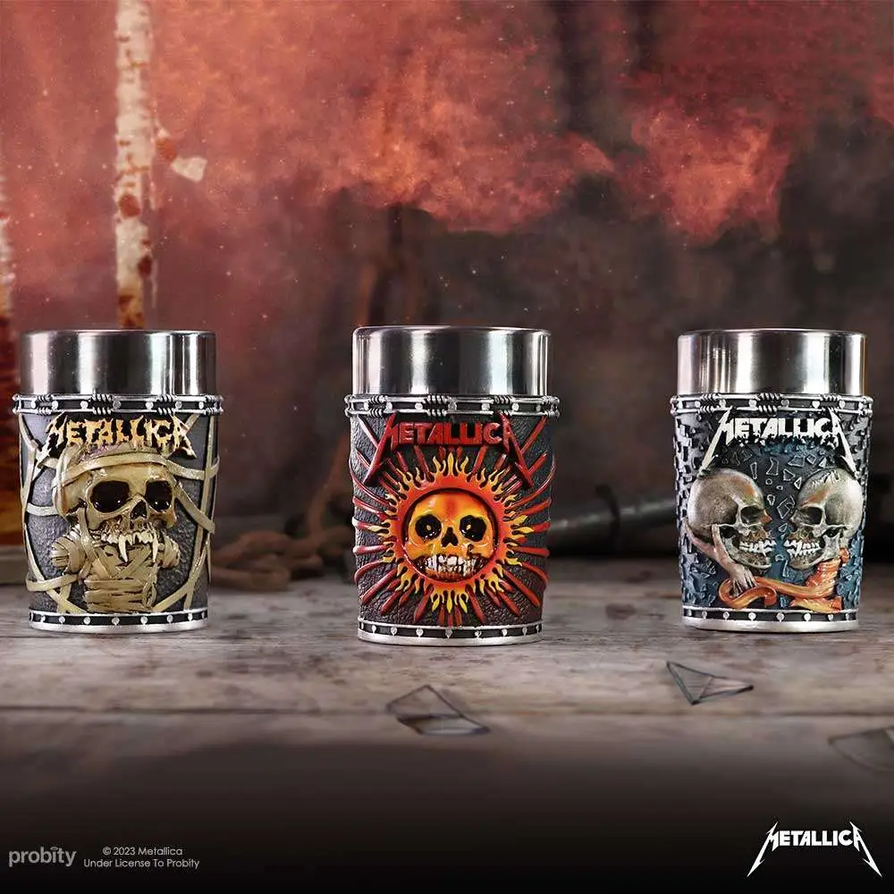 metallica pushead art collectible shot glass set