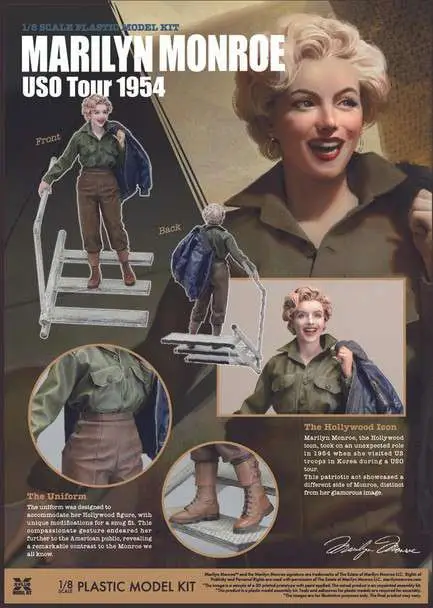 marilyn monroe uso tour 1954 model kit