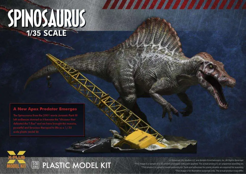 jurassic park 3 spinosaurus 1/35 model kit